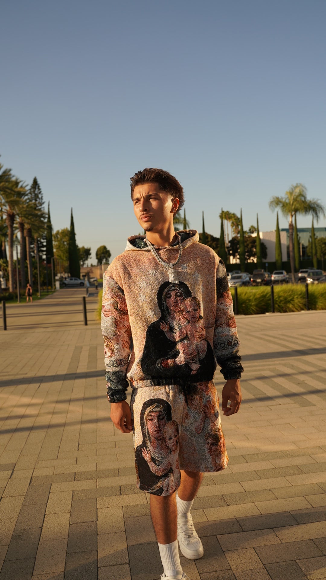 Virgin Mary Tapesty Hoodie