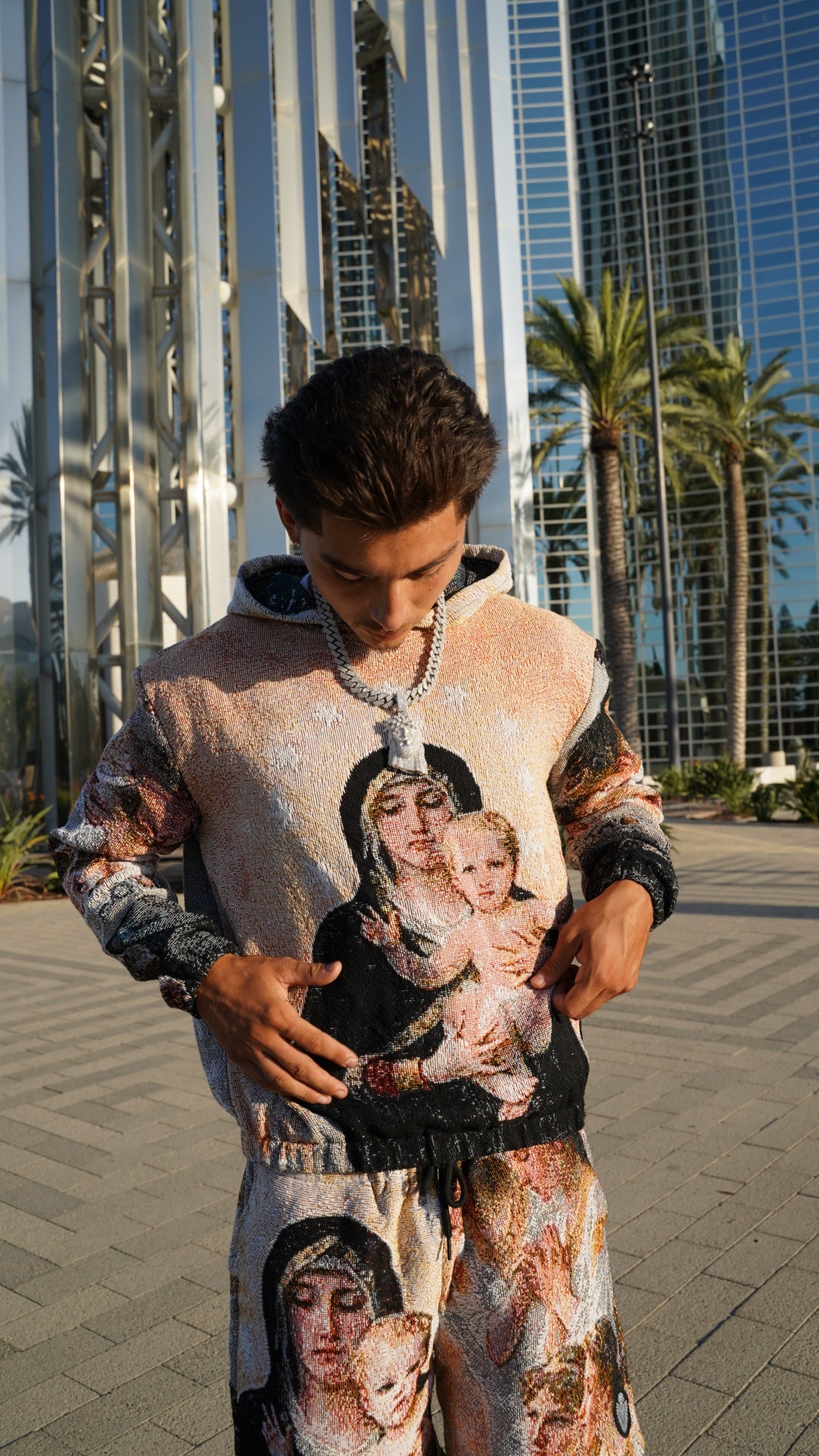 Virgin Mary Tapesty Hoodie