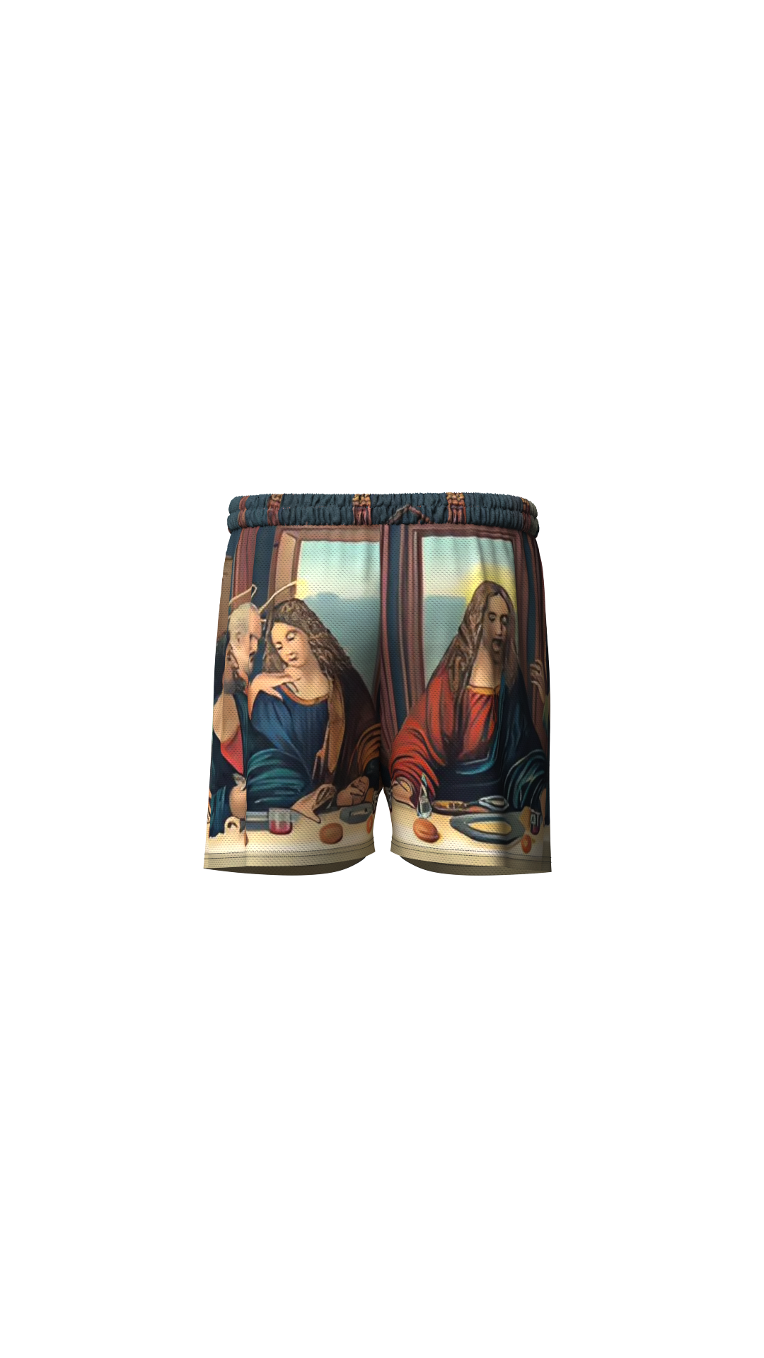Last Supper Mesh Shorts