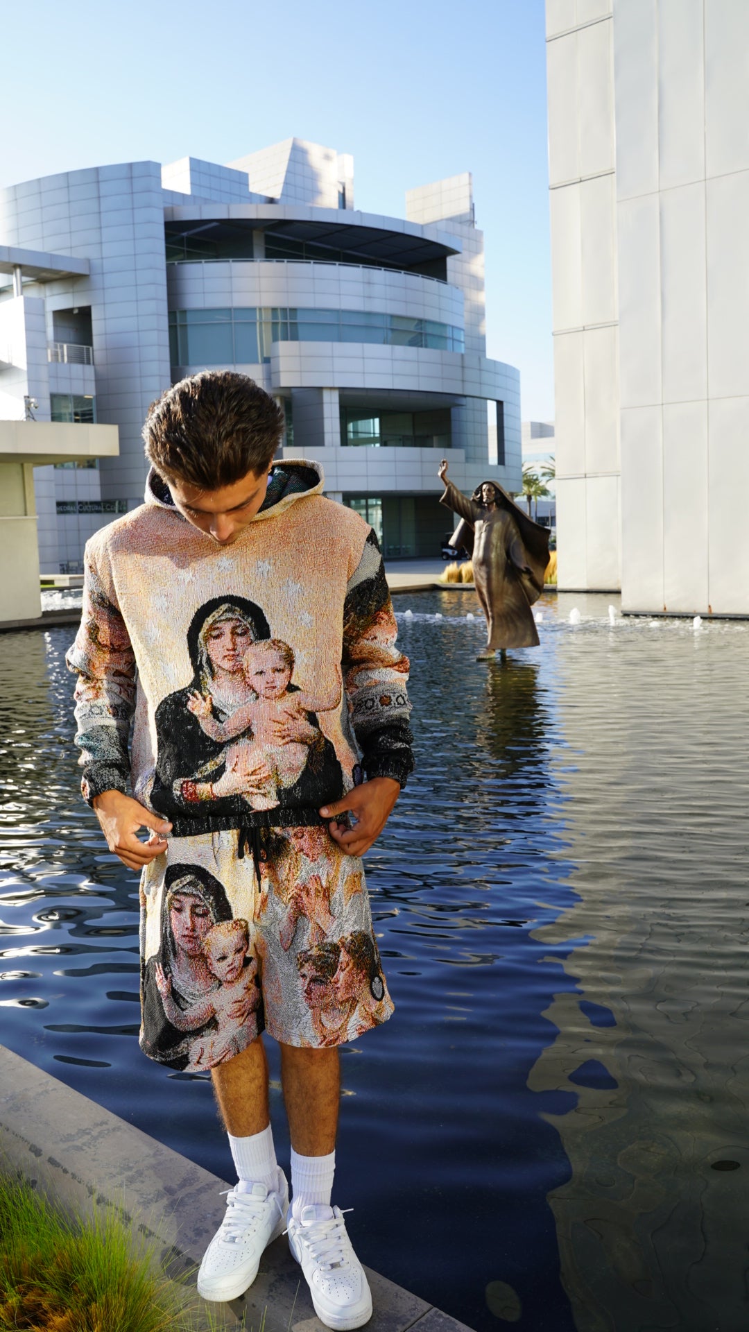 Virgin Mary Tapesty Hoodie