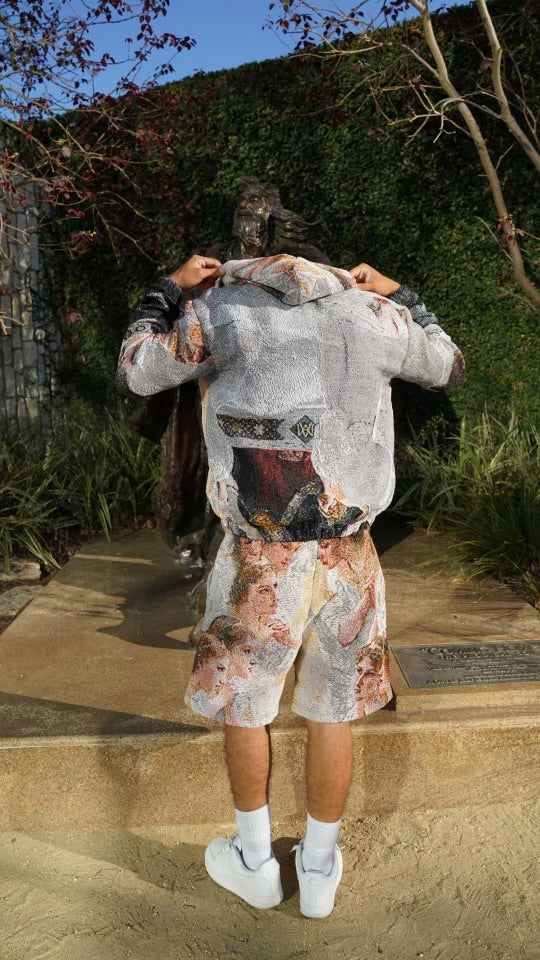 Virgin Mary Tapestry Shorts