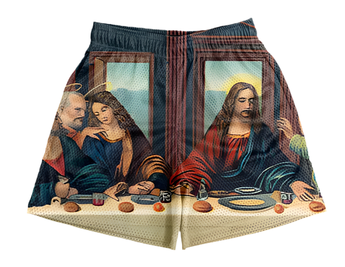 Last Supper Mesh Shorts