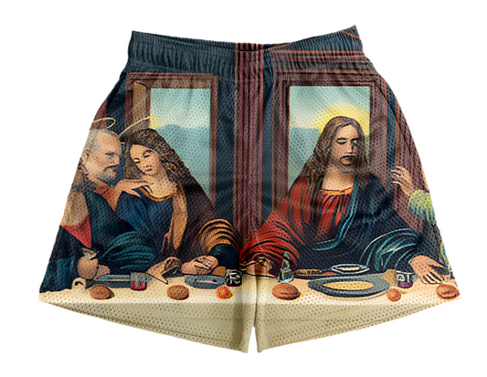 Last Supper Mesh Shorts