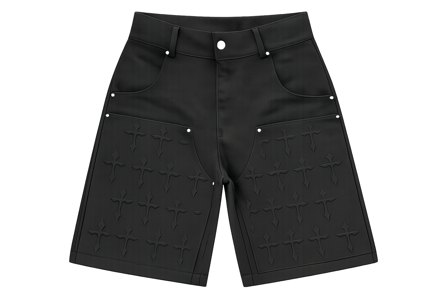 Sacred Crosses Carpenter Shorts - Black