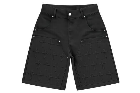 Sacred Crosses Carpenter Shorts - Black